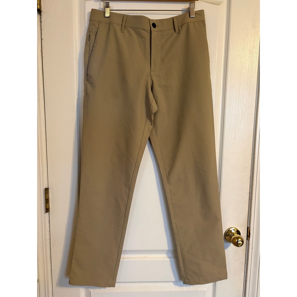 Banana Republic Performance Pants Mens 32x32 Tan Gorpcore Tech Chino Trousers
